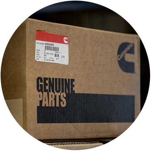 genuine parts box circle 500x500px 0